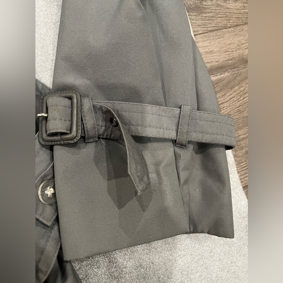 [42/US:M]Vintage 80s Moores Men's Gray Belted Trench Coat - Picture 10 of 11